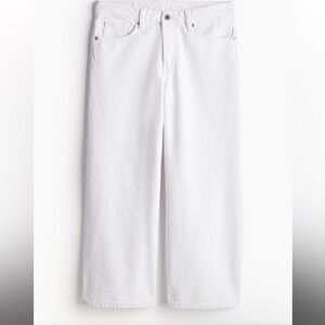 White high rise straight jeans